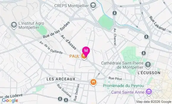 Localisation Mtre Fauviau Antoine