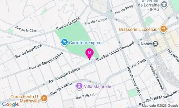 Localisation Mtre Barreau Pauline