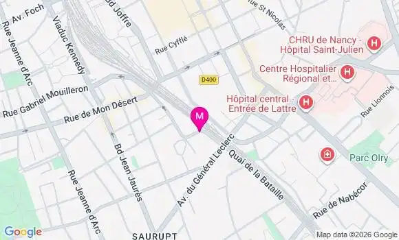 Localisation Mtre Netienne Sarah