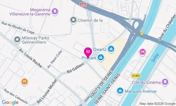 Localisation Mtre Elbilia Sharon