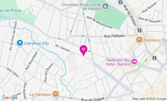 Localisation Mtre Dupire Anne Sophie