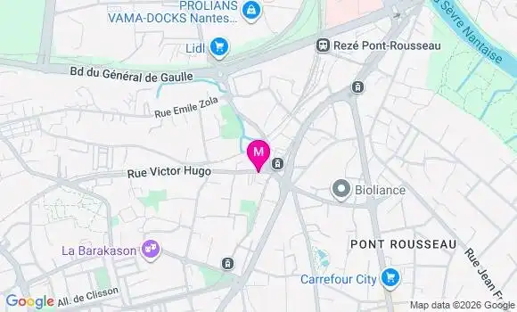 Localisation Mtre Menard Caroline