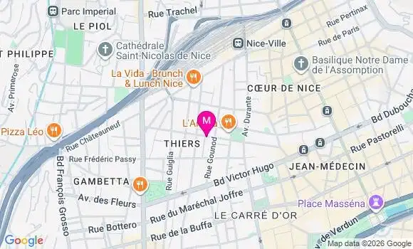 Localisation Mtre Andrieu Sophie