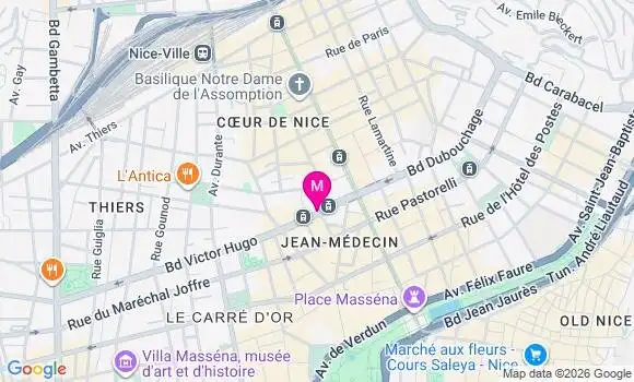 Localisation Mtre Deferi Marilyne