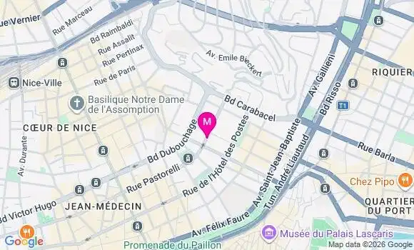 Localisation Mtre Laskar Caroline