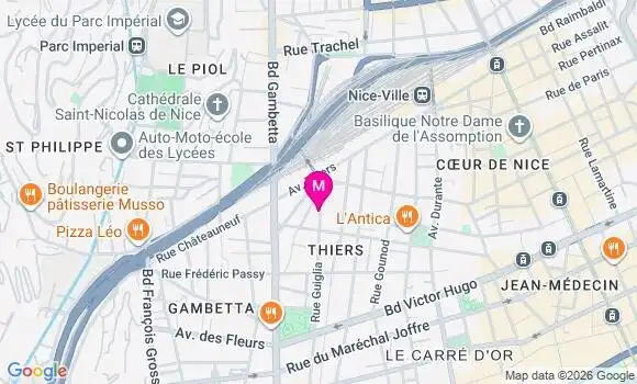 Localisation Mtre Poncer Alice