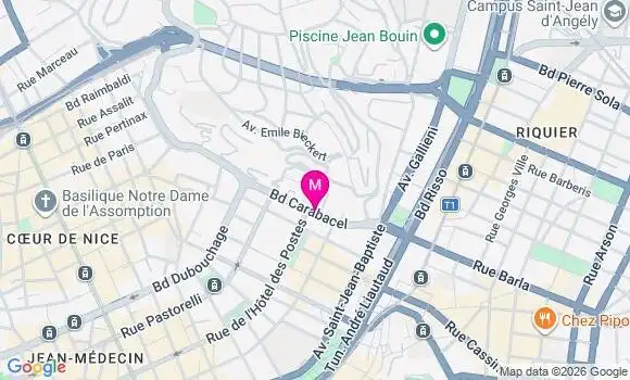 Localisation Mtre Toesca Romain