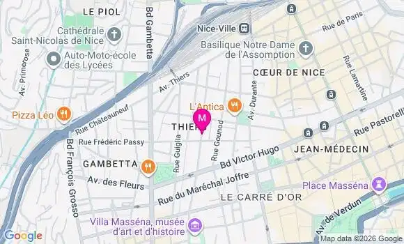 Localisation Mtre Zaragoci Sébastien
