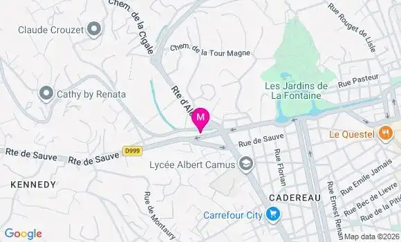 Localisation Mtre Asencio Aude