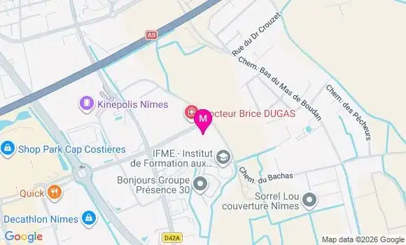 Localisation Mtre Brun Géraldine
