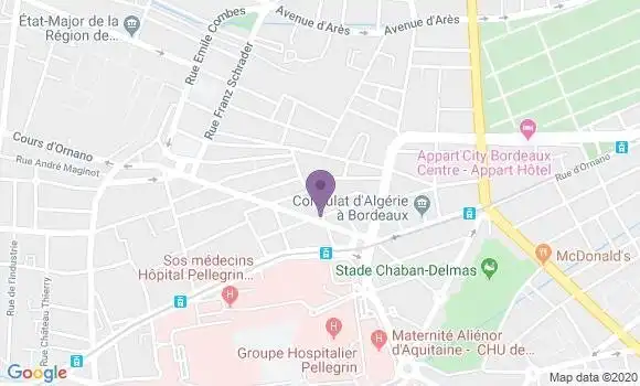 Localisation Mtre Lendres Françoise