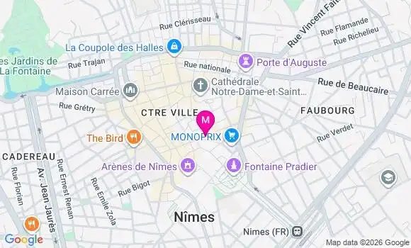 Localisation Mtre Minguet Benjamin