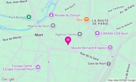 Localisation Mtre David Franck