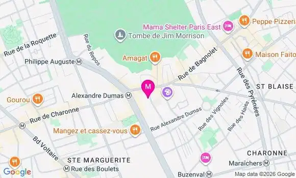 Localisation Mtre Jamin Pauline