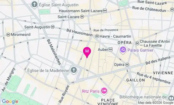 Localisation Mtre Audebert Fanny