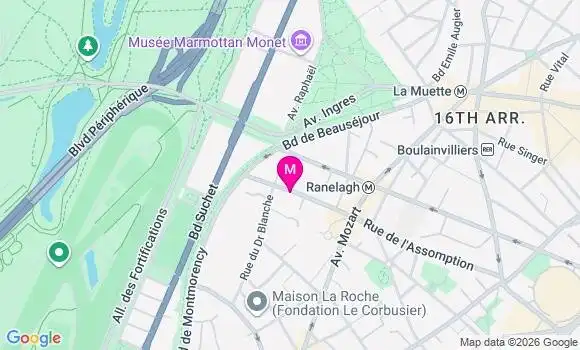 Localisation Mtre Monnier Frédérique