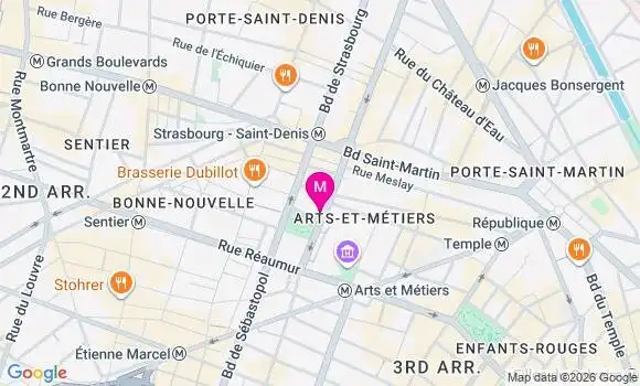 Localisation Mtre Toussaint Hugo