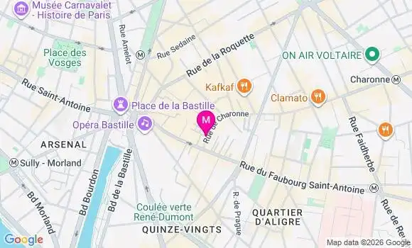Localisation Mtre Cartade Clémence