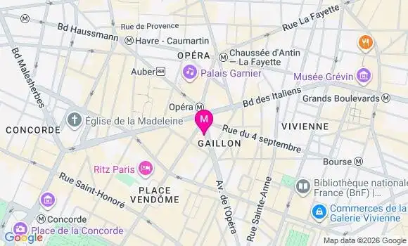 Localisation Mtre Vidal Marianne