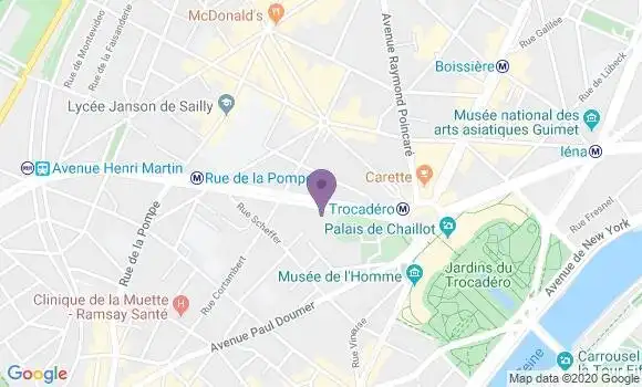 Localisation Mtre Gauthier Louis