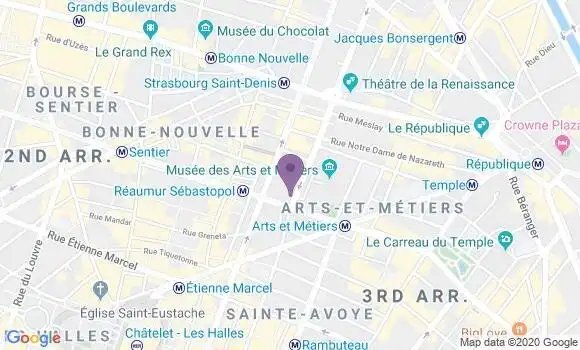 Localisation Mtre Gauthier Sylviane