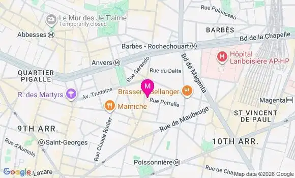 Localisation Mtre Tocquet Apolline
