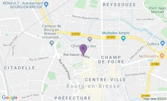 Localisation Mtre Dominjon Prud