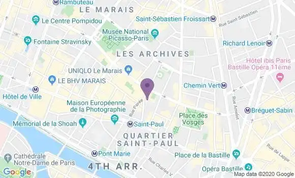 Localisation Mtre Gentes Astrid