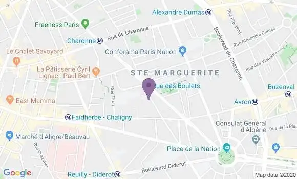 Localisation Mtre Gerard Laurence