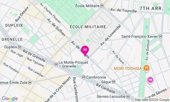Localisation Mtre Feugier Camille