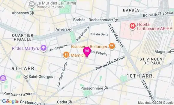 Localisation Mtre Gerbex Lara