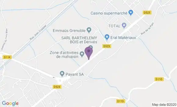 Localisation Crédit Mutuel Agence de Le Versoud
