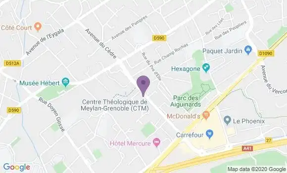 Localisation Crédit Mutuel Agence de Meylan Ile Verte
