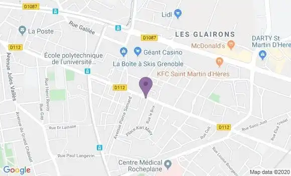 Localisation Crédit Mutuel Agence de Saint Martin d