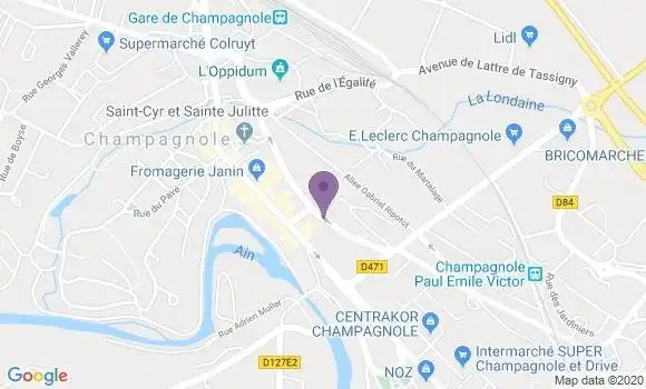 Localisation Crédit Mutuel Agence de Champagnole Morez