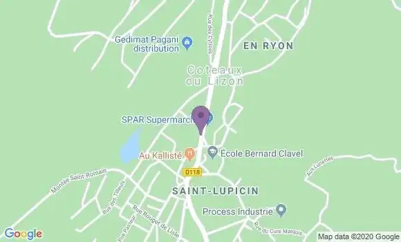 Localisation Crédit Mutuel Agence de Saint Lupicin