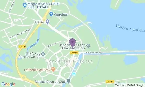 Localisation Société Générale Agence de Condé sur l