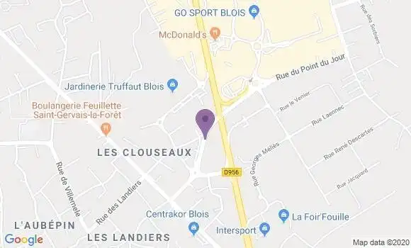 Localisation Crédit Mutuel Agence de Saint Gervais la Forêt