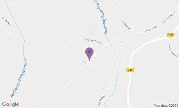 Localisation Crédit Mutuel Agence de Cremeaux