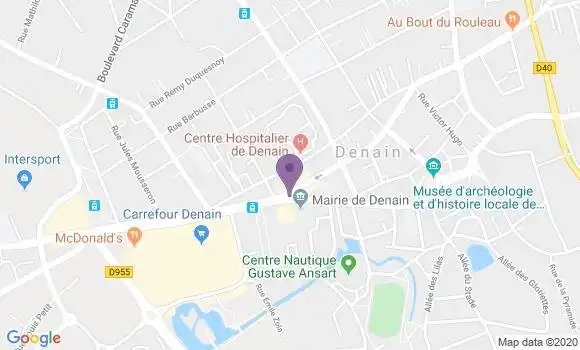 Localisation Société Générale Agence de Denain