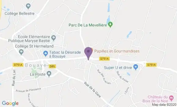 Localisation Crédit Mutuel Agence de Bouaye
