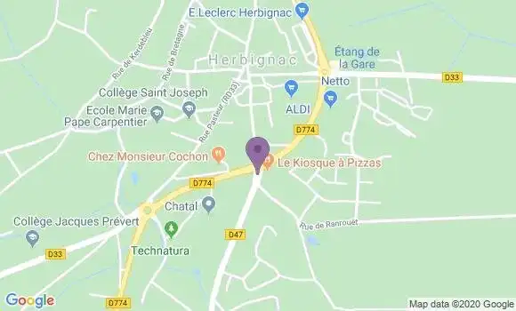 Localisation Crédit Mutuel Agence d