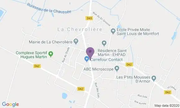 Localisation Crédit Mutuel Agence de La Chevrolière