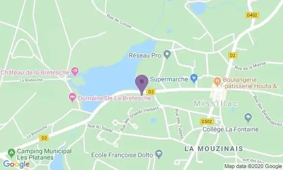 Localisation Crédit Mutuel Agence de Missillac