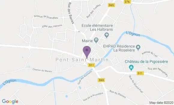Localisation Crédit Mutuel Agence de Pont Saint Martin