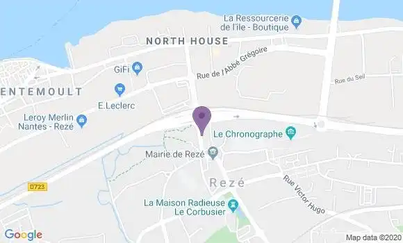 Localisation Crédit Mutuel Agence de Rezé Saint Pierre