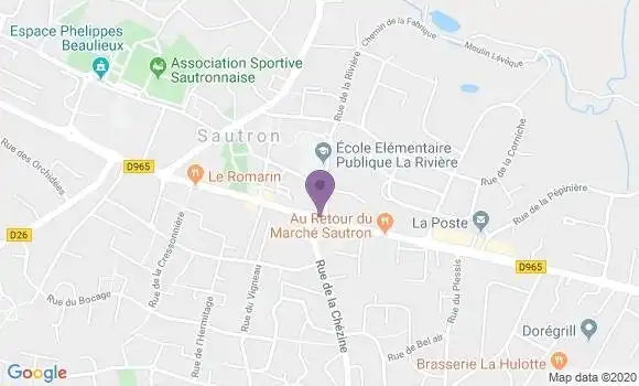 Localisation Crédit Mutuel Agence de Sautron