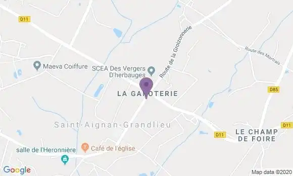 Localisation Crédit Mutuel Agence de Saint Aignan Grandlieu