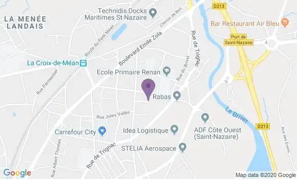 Localisation Crédit Mutuel Agence de Saint Nazaire Mean