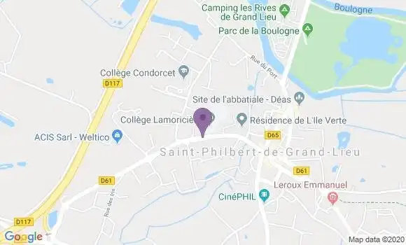 Localisation Crédit Mutuel Agence de Saint Philbert de Grand Lieu